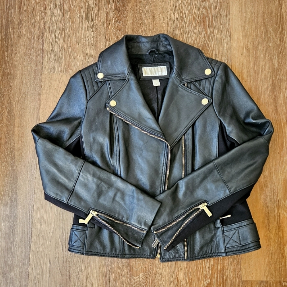 Michael Kors Black Leather Jacket